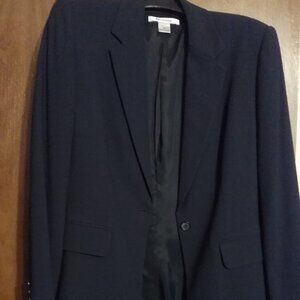 Dark Navy, suit jacket, 1 button  size 12